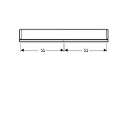 Geberit ONE Spiegelschrank mit Nische und ComfortLight, 2 Türen, AP-Montage, H 90cm ... GEBERIT-505834002 4025410935601 (Abb. 1)
