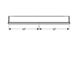 Geberit ONE Spiegelschrank mit Nische und ComfortLight, 2 Türen, AP-Montage, H 90cm ... GEBERIT-505835002 4025410935649 (Abb. 1)