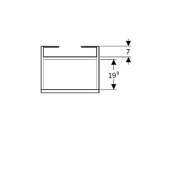 Geberit Renova Plan Unterschrank für Handwaschbecken, 1 Tür, 38,4x60,5x30,8cm, Wasch... GEBERIT-501902JK1 4025410905628 (Abb. 1)