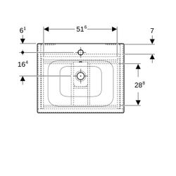 Geberit Renova Plan Set Möbelwaschtisch 60cm, Unterschr., 1 Schubl./1 Innenschubl., ... GEBERIT-501915011 4025410905376 (Abb. 1)