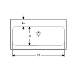 Geberit iCon Light Waschtisch, Breite 90cm, Tiefe 48cm, ohne Hahnloch, ohne Überlauf... GEBERIT-501836007 4025410894793 (Abb. 1)