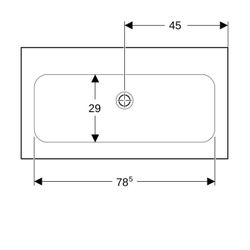 Geberit iCon Möbelwaschtisch 90x48cm ohne Hahnloch, ohne Überlauf, Weiß... GEBERIT-501845003 4025410895394 (Abb. 1)