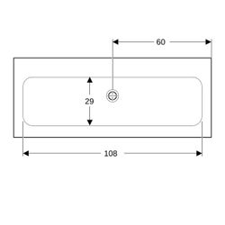 Geberit iCon Möbelwaschtisch 120x48cm ohne Hahnlöcher, ohne Überlauf, Weiß, KeraTect... GEBERIT-501846004 4025410895448 (Abb. 1)