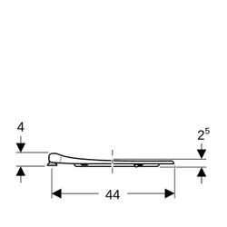 Geberit Renova Comfort WC-Sitzring barrierefrei, antibakteriell, Befür von oben ohne... GEBERIT-500680011 4025416224884 (Abb. 1)