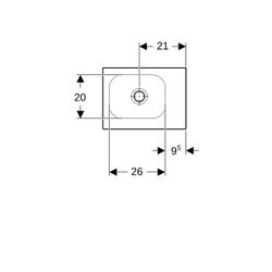 Geberit iCon Light Handwaschbecken 38x13x28cm, Weiß, KeraTect, ohne Hahnloch, ohne Ü... GEBERIT-501830004 4025410894441 (Abb. 1)