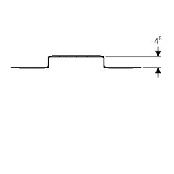 Geberit Montageplatte abgesetzt, zweifach, Anschlussdistanz 10cm oder 15,3cm... GEBERIT-650732002 4025416210801 (Abb. 1)