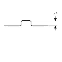 Geberit Montageplatte abgesetzt, einfach... GEBERIT-650733002 4025416210832 (Abb. 1)