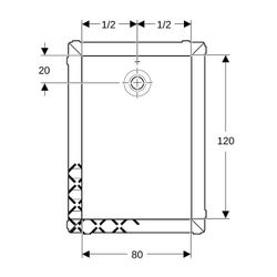 Geberit Olona Rechteckduschwanne mit Dichtvlies 120x80cm, Mattweiß... GEBERIT-550913001 4025410873439 (Abb. 1)