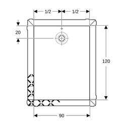Geberit Olona Rechteckduschwanne mit Dichtvlies 120x90cm, Mattweiß... GEBERIT-550914001 4025410874115 (Abb. 1)
