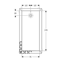 Geberit Olona Rechteckduschwanne mit Dichtvlies 170x75cm, Mattweiß... GEBERIT-550927001 4025410873521 (Abb. 1)