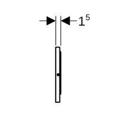 Geberit Sigma 10 Drückerplatte, für Spül-Stopp-Spülung, verschraubbar gebürstet, eas... GEBERIT-115787SN5 4025416551935 (Abb. 1)