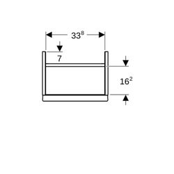 Geberit iCon Unterschrank für Handwaschbecken, 1 Tür 38x41,5cm, Tür rechts, Lava lac... GEBERIT-502300JK1 4025410942180 (Abb. 1)