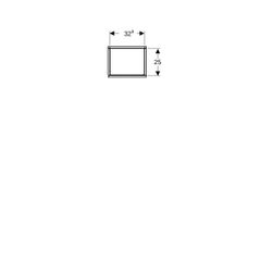 Geberit iCon Hochschrank mit 1 Tür, 36x180x29,1cm, Weiß lackiert hochglänzend... GEBERIT-502316011 4025410941619 (Abb. 1)