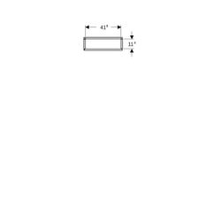 Geberit Hochschrank mit einer Tür und Innenspiegel, verkürzte Ausladung 45x180cm, La... GEBERIT-502317JK2 4025410126818 (Abb. 1)
