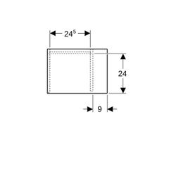 Geberit iCon Seitenelement, 37x40x27,3cm, Sandgrau lackiert hochglänzend... GEBERIT-502325JL1 4025410943194 (Abb. 1)