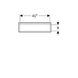 Geberit iCon Regal quadratisch, 45x46,7x13,2cm, Nussbaum hickory Melamin Holzstruktu... GEBERIT-502323JR1 4025410943125 (Abb. 1)