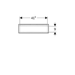 Geberit iCon Wandbox rechteckig, 45x23,3x13,2cm, Weiß lackiert matt... GEBERIT-502322013 4025410941749 (Abb. 1)