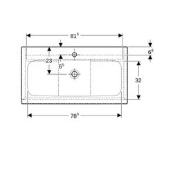 Geberit iCon Set Möbelwaschtisch schmaler Rand 2 Schubladen Ansch. 90cm Sandgrau lac... GEBERIT-502337JL1 4025410943538 (Abb. 1)