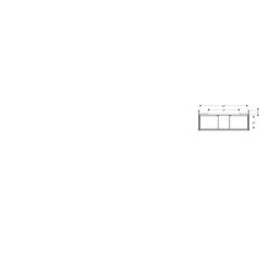 Geberit ONE Unterschrank für Waschtisch, 2 Schubladen, Breite Waschtisch 120cm, H 50... GEBERIT-505265005 4025410936097 (Abb. 1)