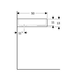 Geberit Publica Mehrzweckbecken ohne Überlauf, Breite 60cm, Tiefe 40cm, ohne Überlau... GEBERIT-360060000 4022009080490 (Abb. 1)
