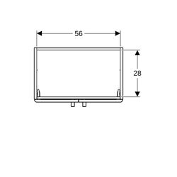 Geberit Renova Compact Unterschrank für Waschtisch, 2 Türen 59,7x60,5x39,7cm B Wasch... GEBERIT-501926011 4025410905574 (Abb. 1)