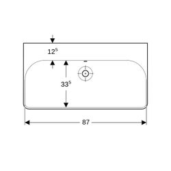 Geberit Smyle Square Waschtisch, Breite 90cm, Tiefe 48cm, ohne Hahnloch, Überlauf si... GEBERIT-500250018 4025416362791 (Abb. 1)