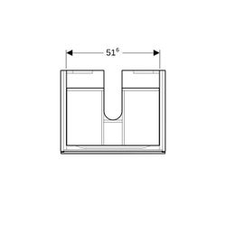 Geberit Xeno2 Unterschrank für Waschtisch, 1 Schublade, 58x22x46,2cm, sculturagrau/M... GEBERIT-500505431 4025416611646 (Abb. 1)