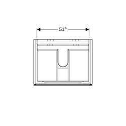 Geberit Xeno2 Unterschrank für Waschtisch, 2 Schubladen, 58x53x46,2cm, sculturagrau/... GEBERIT-500506431 4025416611677 (Abb. 1)