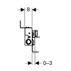 Geberit Kombifix Element für Dusche, mit Wandablauf, für Estrichhöhe am Einlauf 90-2... GEBERIT-457534001 4025416288992 (Abb. 1)