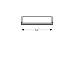 Geberit ONE Spiegelschrank mit Nische und ComfortLight, 1 Tür rechts, AP-Montage, H ... GEBERIT-505831002 4025410935489 (Abb. 1)