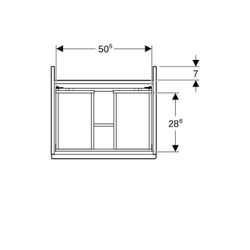 Geberit Renova Plan Unterschrank für Möbelwaschtisch, 1 Schublade, 1 Innenschublade,... GEBERIT-501935JK1 4025410525031 (Abb. 1)