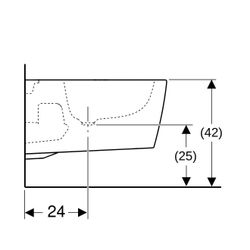 Geberit ONE Wandbidet geschlossene Form, Tiefe 54cm, Überlauf verdeckt, Weiß/KeraTec... GEBERIT-500690011 4025410715166 (Abb. 1)