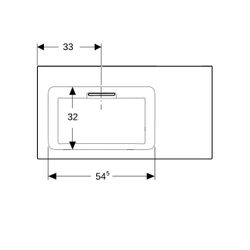 Geberit ONE Möbelwaschtisch Abgang horizontal Ablagefläche rechts 90x48cm o. HL ohne... GEBERIT-505008001 4025410593597 (Abb. 1)
