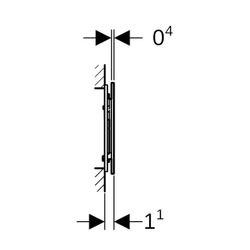 Geberit Sigma 70 Drückerplatte, 2-Mengen-Spülung, Sandgrau... GEBERIT-242813JL1 4025410521712 (Abb. 1)