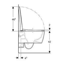 Geberit iCon Set Wand-WC Tiefspüler, verkürzte Ausladung, geschlossene Form, Rimfree... GEBERIT-500814001 4025410717917 (Abb. 1)