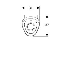 Geberit Preda Urinal mit integrierter Steuerung, Generatorbetrieb Zulauf hinten, Wei... GEBERIT-116074001 4025416529903 (Abb. 1)
