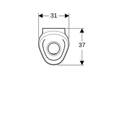 Geberit Preda Urinal wasserlos, Weiß... GEBERIT-116071001 4025416529798 (Abb. 1)