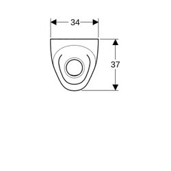 Geberit Selva Urinal wasserlos, Weiß... GEBERIT-116081001 4025416530138 (Abb. 1)