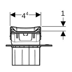 Geberit CleanLine 80 Duschrinne, Länge 30-90cm, Edelstahl poliert, beschichtet, Edel... GEBERIT-154440KS1 4025410736611 (Abb. 1)