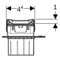 Geberit CleanLine80 Duschrinne, Länge 30-130cm, Edelstahl poliert, beschichtet, Edel... GEBERIT-154441KS1 4025410736468 (Abb. 1)