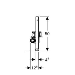 Geberit Duofix Element für Dusche, 50cm, für Trockenbau, mit Wandablauf, für Estrich... GEBERIT-111591001 4025416288978 (Abb. 1)