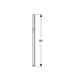 Geberit Option Square Lichtspiegel Beleuchtung oben, Breite 40cm, Höhe 80cm, Alumini... GEBERIT-819240000 4022009327960 (Abb. 1)