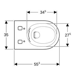 Geberit Wand-Dusch-WC für Unterputzspülkasten, Geberit AquaClean Tuma Alpinweiß/glän... GEBERIT-243308111 4025416545729 (Abb. 1)
