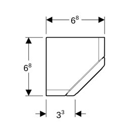 Geberit Steckdosenelement für Geberit ONE Spiegelschrank... GEBERIT-502669001 4025410733054 (Abb. 1)