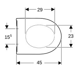 Geberit Acanto WC-Sitz mit Absenkautomatik, Quick-Release verriegelbar, Weiß... GEBERIT-502719011 4025410733153 (Abb. 1)