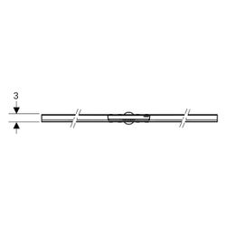 Geberit CleanLine50 Duschrinne Länge 30-90cm, Edelstahl gebürstet, Baujahr 2025... GEBERIT-154446KS2 4064746051197 (Abb. 1)
