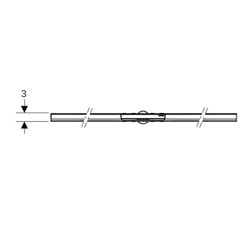 Geberit CleanLine50 Duschrinne Länge 30-130cm, Schwarzchrom gebürstet, Baujahr 2025... GEBERIT-154447QC2 4064746051258 (Abb. 1)