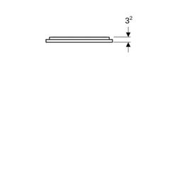 Geberit Option Plus Square Lichtspiegel, direkte, indirekte Beleuchtung, 40x70x3,5cm... GEBERIT-502780141 4025410059963 (Abb. 1)