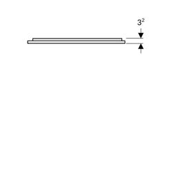 Geberit Option Plus Square Lichtspiegel, direkte, indirekte Beleuchtung, 60x70x3,5cm... GEBERIT-502781141 4025410059987 (Abb. 1)