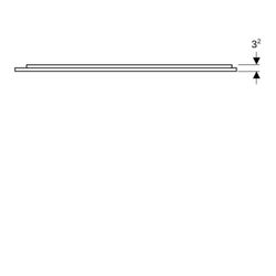 Geberit Option Plus Square Lichtspiegel, direkte, indirekte Beleuchtung, 105x70x3,5c... GEBERIT-502784141 4025410060044 (Abb. 1)